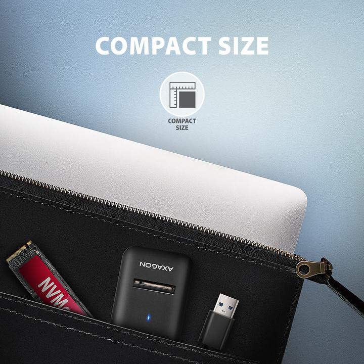 Actual product image Axagon Other Computer Accessory ADM2-AM USB-A 10Gbps - M.2 NVMe&SATA SSD adapter, 10cm USB-A (M.2)