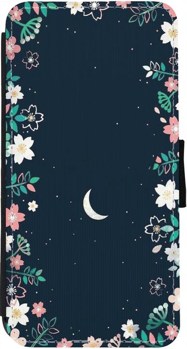 Image du produit PhoneLook Coque Wallet noir Flowers space (Apple iPhone 13)