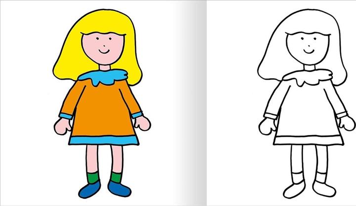 Actual product image My first thick coloring book