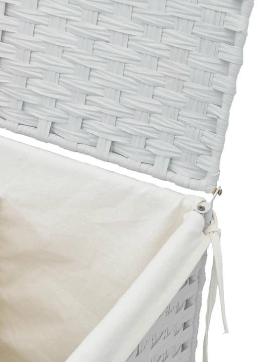 Immagine prodotto VidaXL Cesto per biancheria con coperchio Bianco 46x33x60 cm Poly
