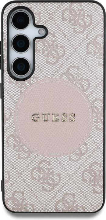 Produktbild Guess Etui 4G Round Patch Classic Logo MagSafe do Samsung Galaxy S25 Plus rÃ³Å¼owy (Samsung Galaxy S25+)
