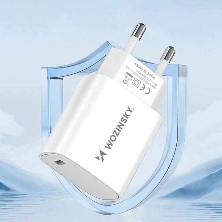 Actual product image Wozinsky WGWCCW 20W USB-C wall charger - white (20 W)