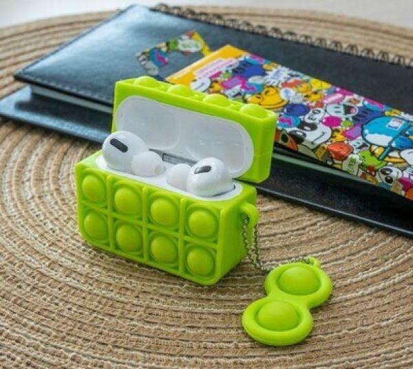 Produktbild Ambiance1 AirPods Pro Hülle Etui Case Pop it Fidget Grün No.02.2 (Kopfhörer Hülle)
