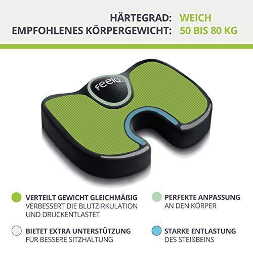 Actual product image Feela Orthopedic seat cushion (45 x 36 x 7 cm)