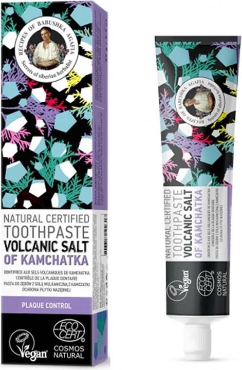 Actual product image Babushka Agafia Bania Agafii - Toothpaste toothpaste Kamchatka Volcanic Salt 85g