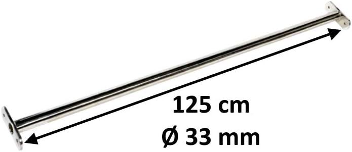 Immagine prodotto H2i Barra orizzontale, 125 cm, acciaio inox
