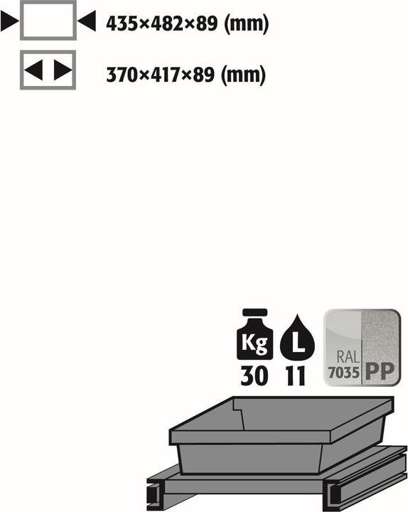 asecos Tablarauszug für Chemikalienschränke der CS und CX Serie