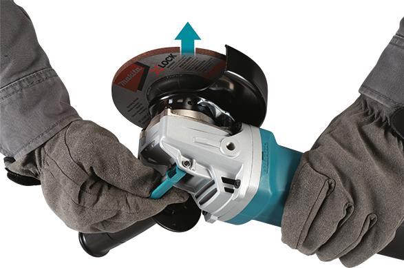 Produktbild Makita Ø125mm Winkelschleifer X-LOCK GA5080RX02 1.400 Watt+ Schutzhaubenabdeckung