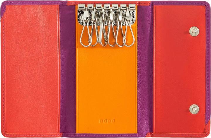 Actual product image Dudubags Tahiti - Multicoloured Key Case Fuchsia