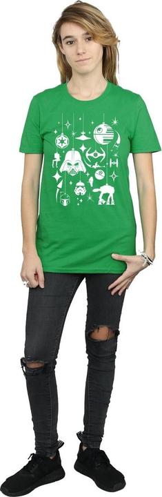 Immagine prodotto Star Wars Christmas Decorations Maglietta Ampia Donna (L)