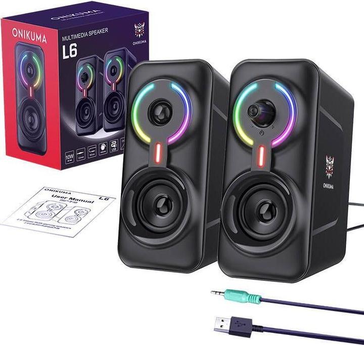 Actual product image Onikuma for Gaming X28 Black (Cable)