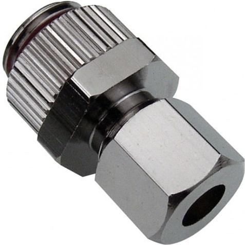 Koolance Compression Fitting for Copper Tubes, OD 06 mm to G 1/4 inch BSPP- silver
