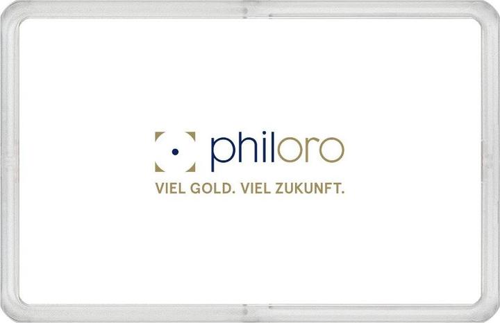 Produktbild Philoro Goldbarren 0,5 g - Geschenkkarte "Ein Geschenk von Herzen" (999.90)