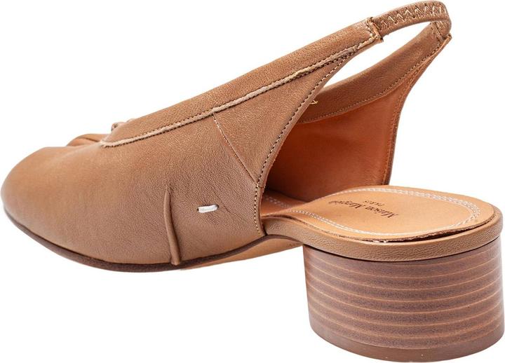 Actual product image Maison Martin Margiela Maison margiela tabi slingback in leather color (37)