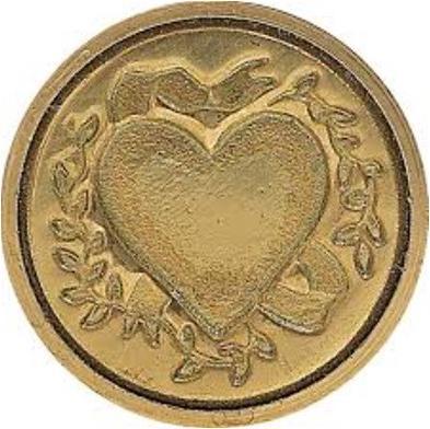 Actual product image Manuscript Seal Stamp Mini Heart