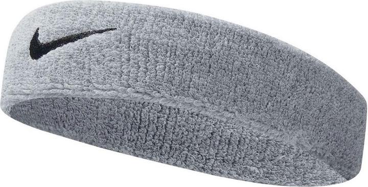 Nike Unisex Erwachsene Swoosh Headband/Stirnband, Grau (Grey Heather/Black), Einheitsgrösse