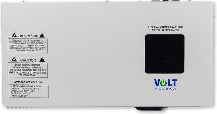 Actual product image Volt Polska Voltage stabiliser AVR 3000VA 8% SLIM