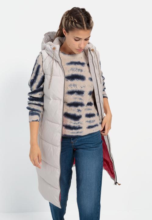 Actual product image Camel Active Long puffer waistcoat with hood (38)