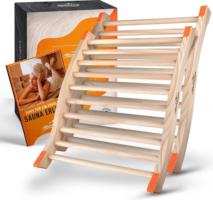 Immagine prodotto Alpenhauch Schienale per sauna in legno naturale Set di 2