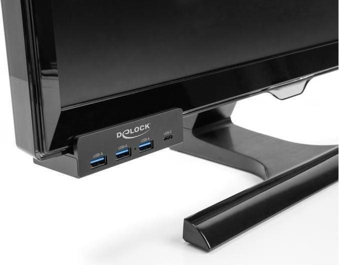 Image du produit Delock Hub externe USB 5 Gbps 4 ports 3 x USB Type-A et 1 x (USB-C, 4 Ports)