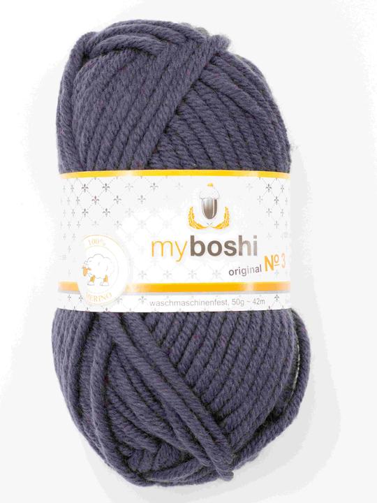 Actual product image Myboshi Wool no. 3 col. 395 anthracite (42 m)