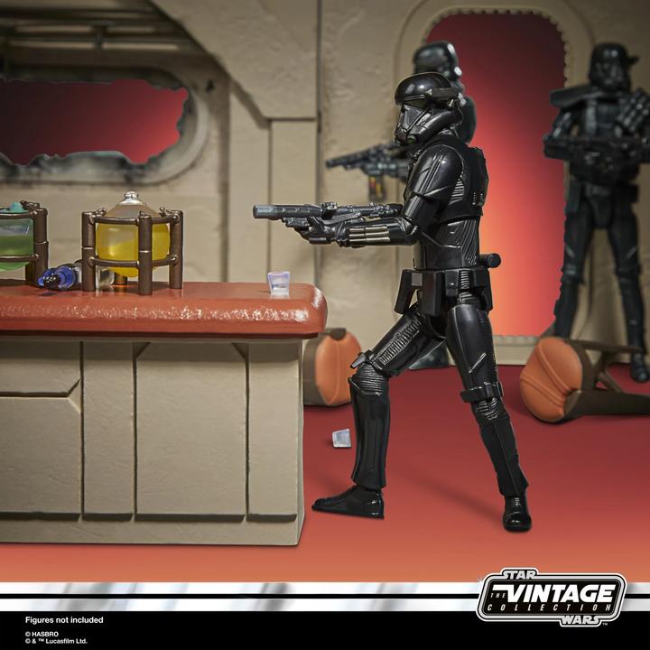 Image du produit Hasbro The Vintage Collection Star Wars: The Mandalorian Nevarro Cantina Spielset Imperialer Deat