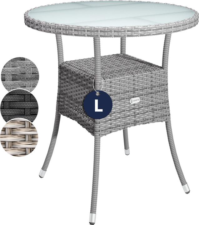 Produktbild Casaria Polyrattan Balkontisch (60 cm)