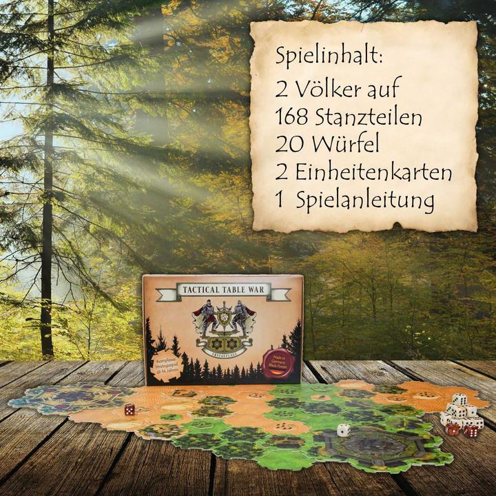 Actual product image Tactical Table War The strategic base-building tabletop board game from the Black Forest (German)