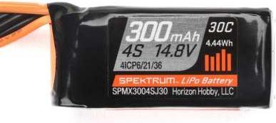 Image du produit 4S 14.8V 300mAh 30C LiPo Battery (14.80 V, 300 mAh)