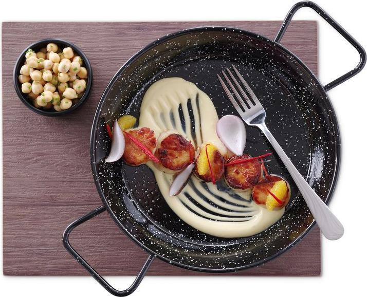 Actual product image Hendi Paella pan enamelled flat steel (200 cm, Paella pan, Steel)