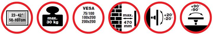 Actual product image Reflecta FLEXO 40-300B (Wall, 40", 30 kg)