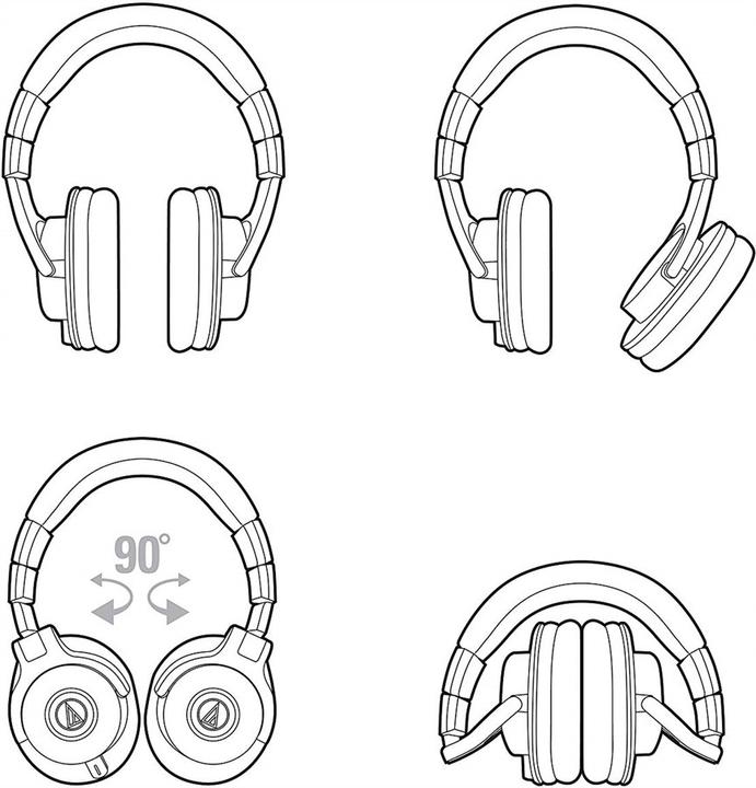 Produktbild Audio-Technica ATH-M40x (keine Geräuschunterdrückung, Kabelgebunden)