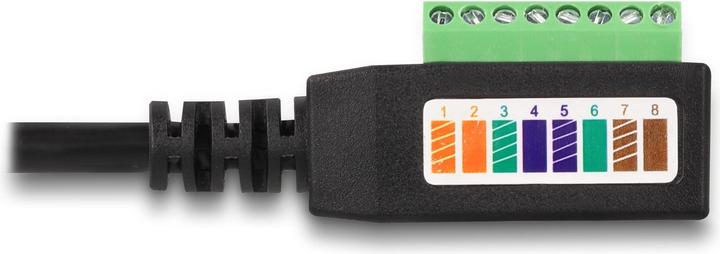Actual product image Delock Terminal block - RJ45 cable 1 piece (UTP, CAT5e, 0.22 m)