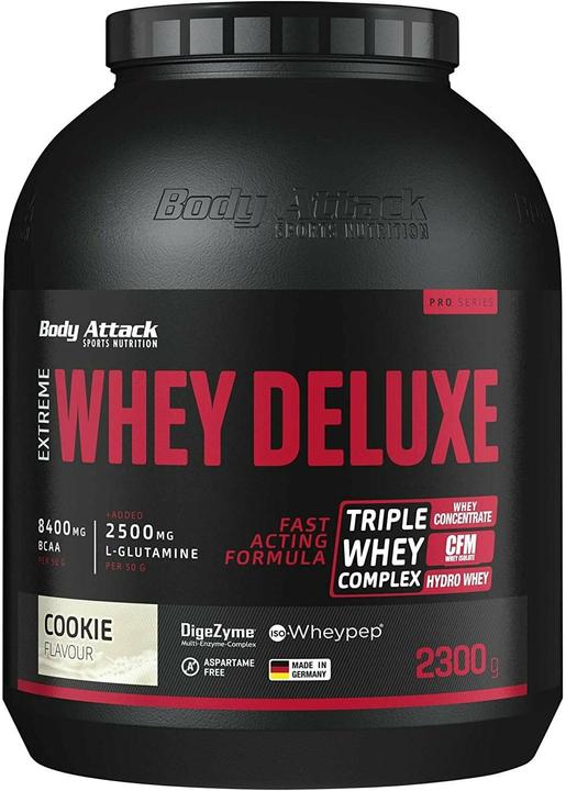Actual product image Body Attack Extreme Whey Deluxe (2300g tin) (Cookie, Cream, 1 pcs., 2300 g)