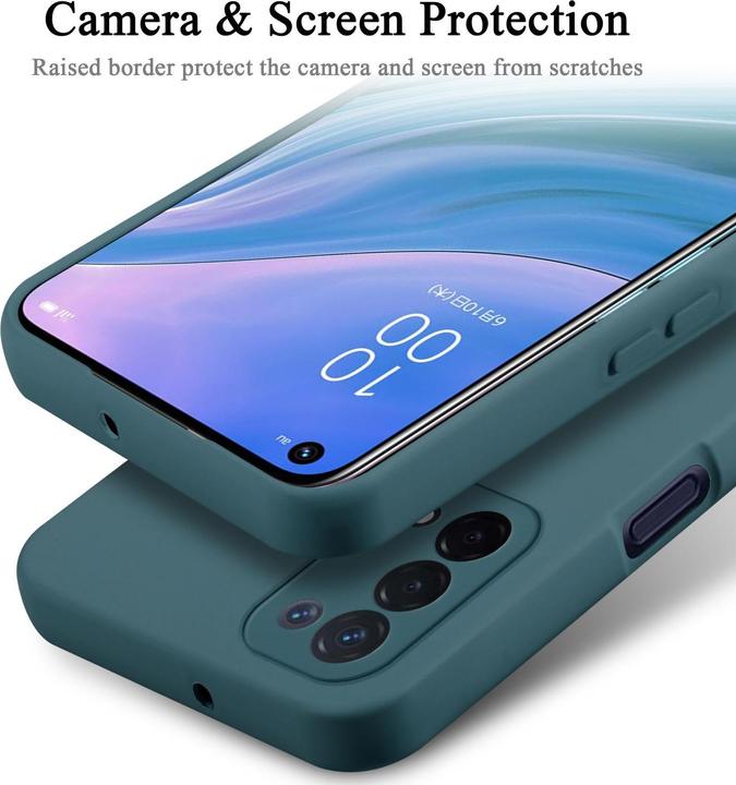 Actual product image Cadorabo Case for OPPO A54 5G / A74 5G TPU in liquid protection silicone design (Oppo A74 5G)