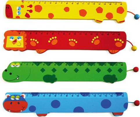 Produktbild Eduplay Lustiges Tierlineal aus Holz (24.50 cm)