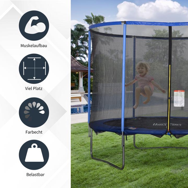 Immagine prodotto Homcom Trampolino con rete di sicurezza (305 cm)