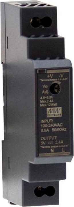 Actual product image MeanWell DR-15-12 DIN rail power supply 15W 12V DC (Power supply)