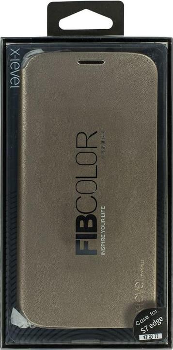 Produktbild X-Level Samsung Galaxy S7 Edge - FIB Color, Flip Case, gold (Samsung Galaxy S7 Edge)