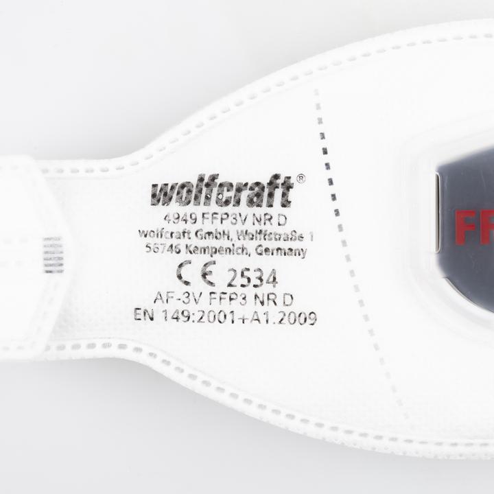 Actual product image wolfcraft wolfcraft 2 Feinstaubmasken FFP3 V (CE) (FFP3)