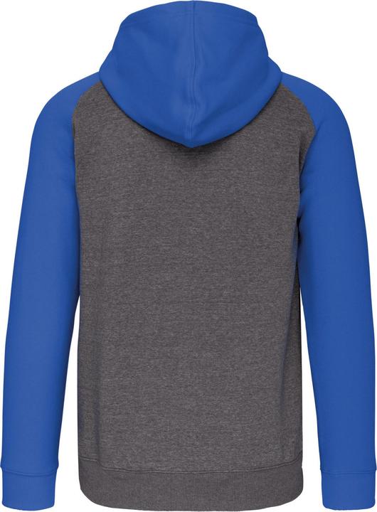 Produktbild Proact Sweatshirt Zipper mit Kapuze aus zweifarbigem Molton (XS)