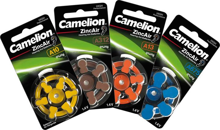 Image du produit Camelion A675 - Pile jetable - PR44 - zinc-air - 1,4 V - 6 pièce(s) - argenté (5 pcs, PR44, 620 mAh)