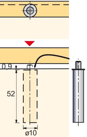 Actual product image Hettich Drill-in damper Silent System