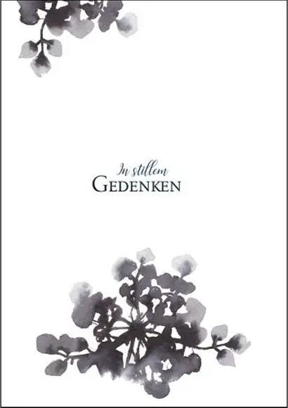 Produktbild Quire Trauerkarte In stillem Gedenken (1 Stk.)