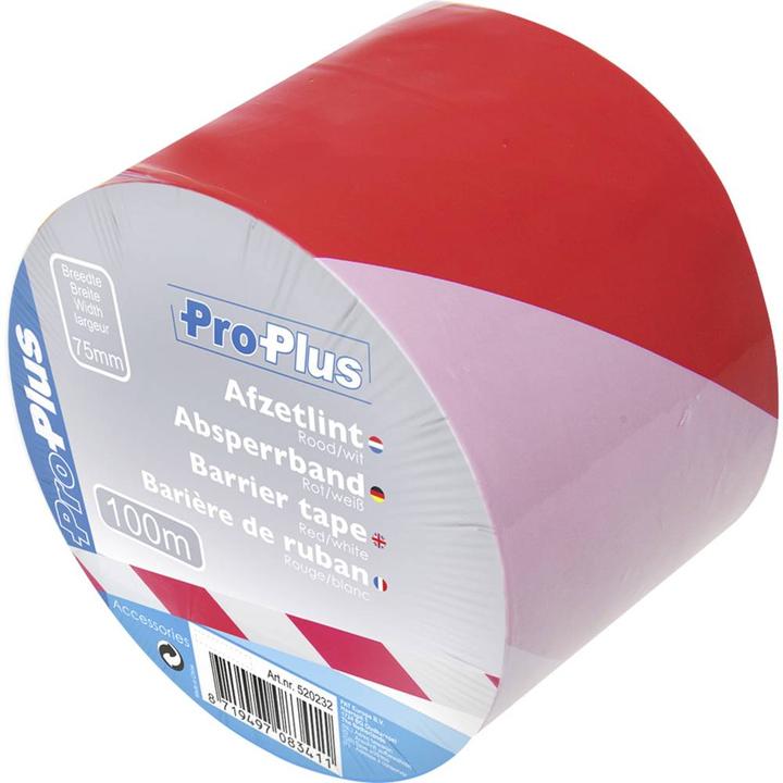 ProPlus Absperrband rot/weiss