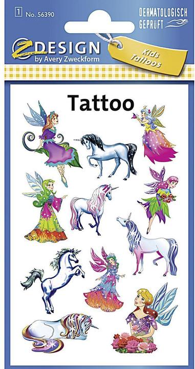 Image du produit Avery Tatouages pour enfants 'Elfen, Einhörner' 56390
