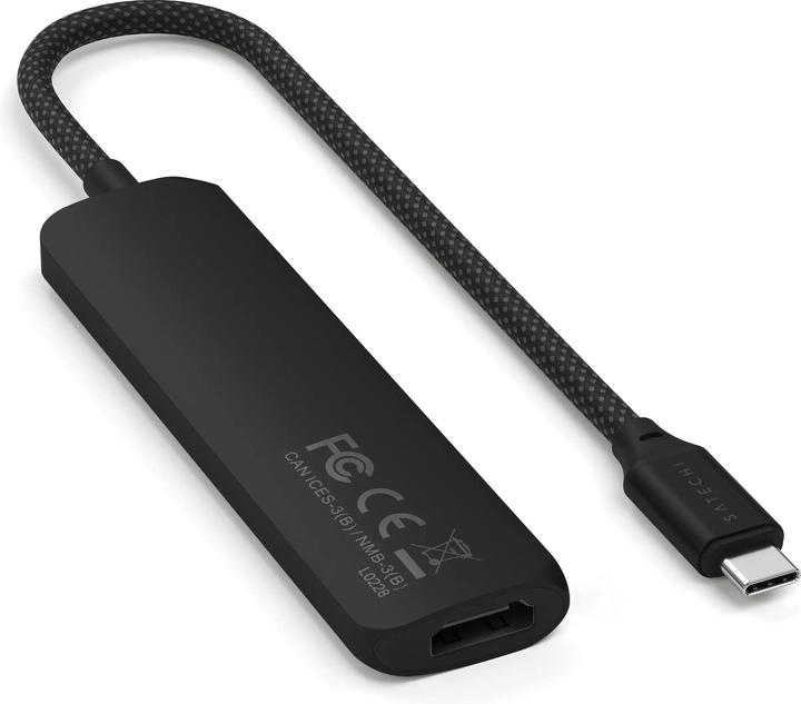 Satechi Slim 4 Multiport Hub Black (USB-C, 4 Ports)