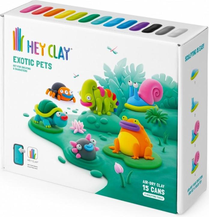 Actual product image Hey Ton plastic mass Exotic animals 15 tins 15025CEE