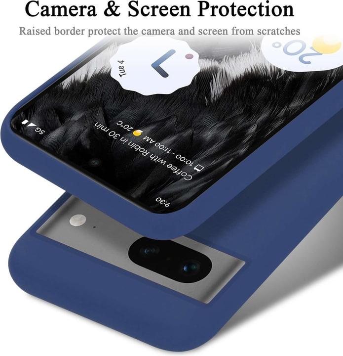 Actual product image Cadorabo Bumper Case for Google PIXEL 7 TPU Liquid Silicone Cover for Google PIXEL 7 (Google Pixel 7)