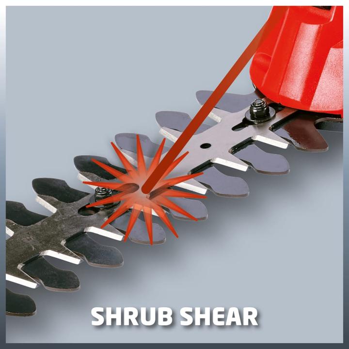 Actual product image Einhell cordless grass and shrub shears (Cordless hedgecutters)